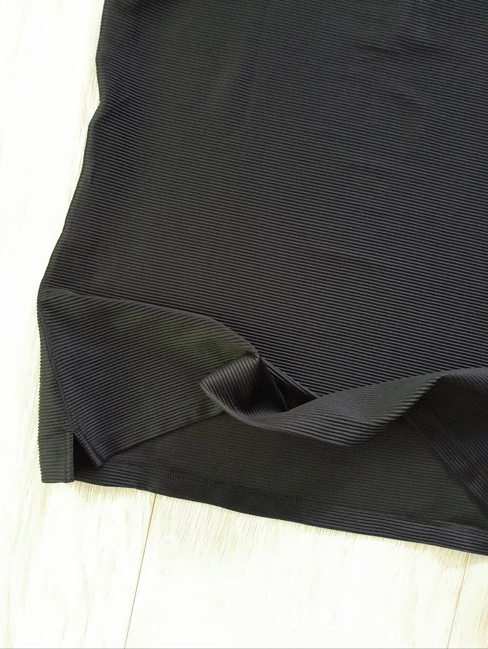 Nike Dri-Fit Sleeveless Golf Polo Ribbed Tank Black